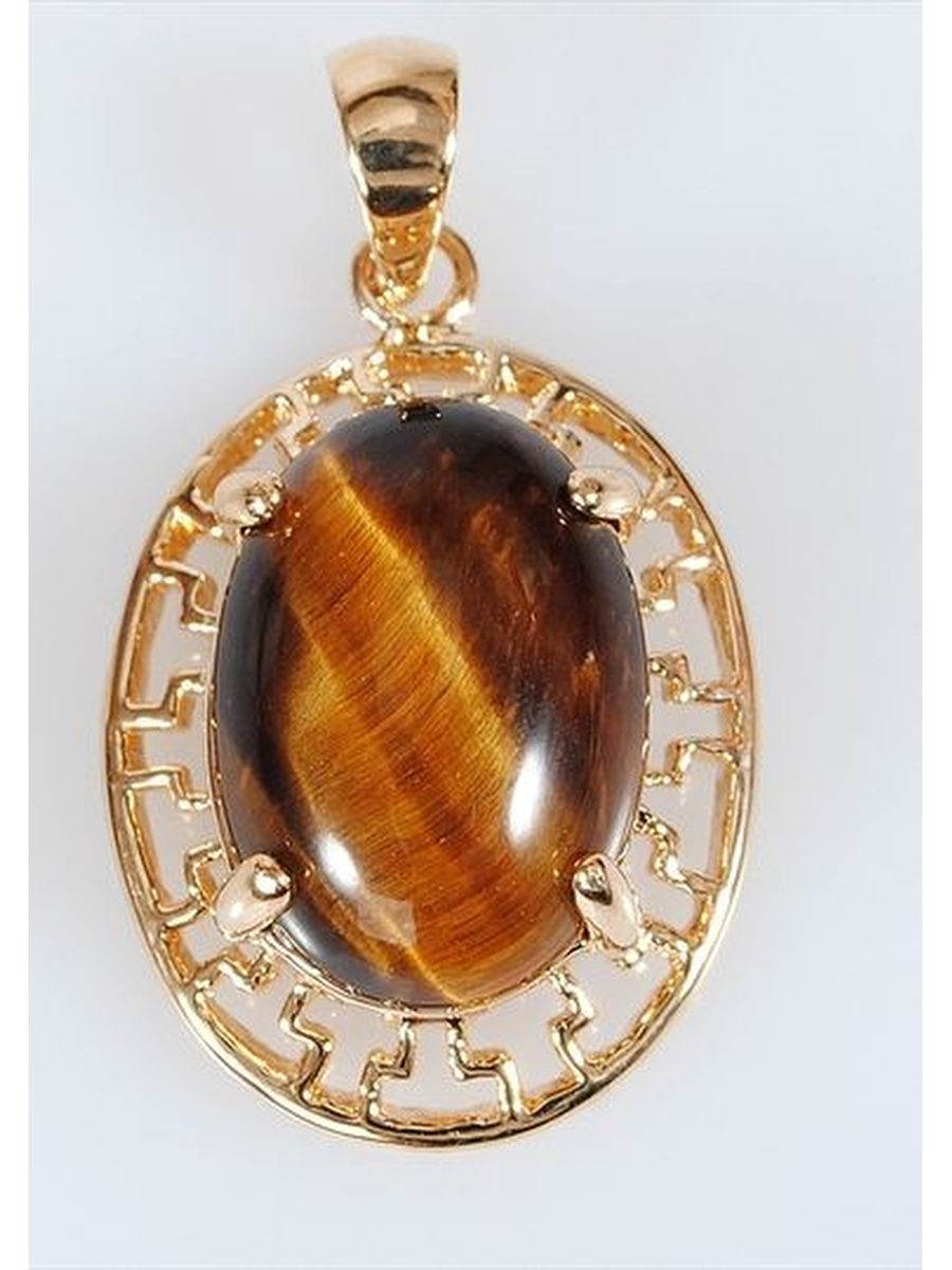 

Кулон из бижутерного сплава Lotus Jewelry 897P-07ti, тигровый глаз, 897P-07ti