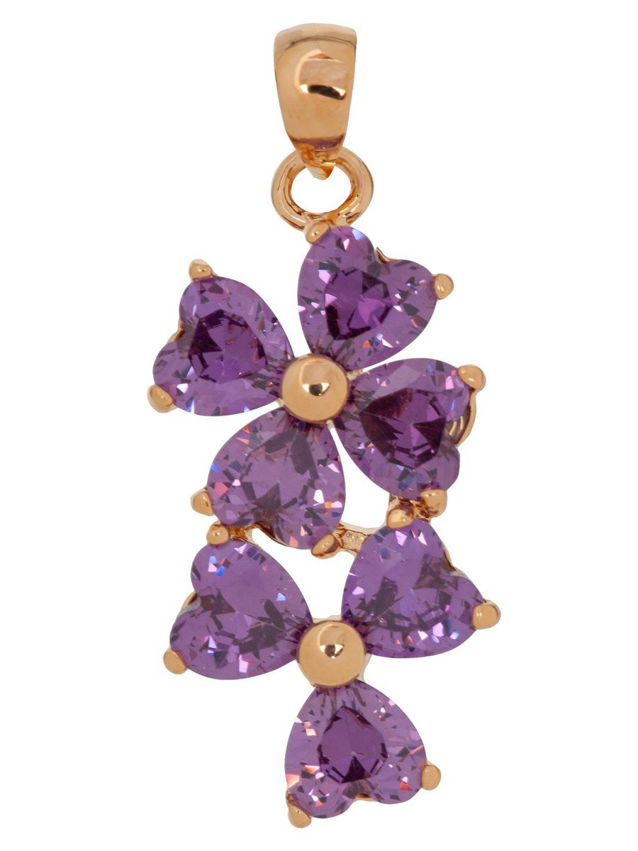

Кулон из бижутерного сплава Lotus Jewelry 3019P-16am, аметист, 3019P-16am