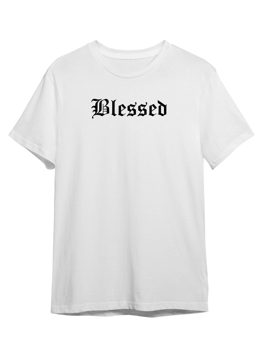 

Футболка унисекс Каждому Своё Blessed/Готика STGO3N белая 2XL, Белый, "Blessed/Готика" STGO3N