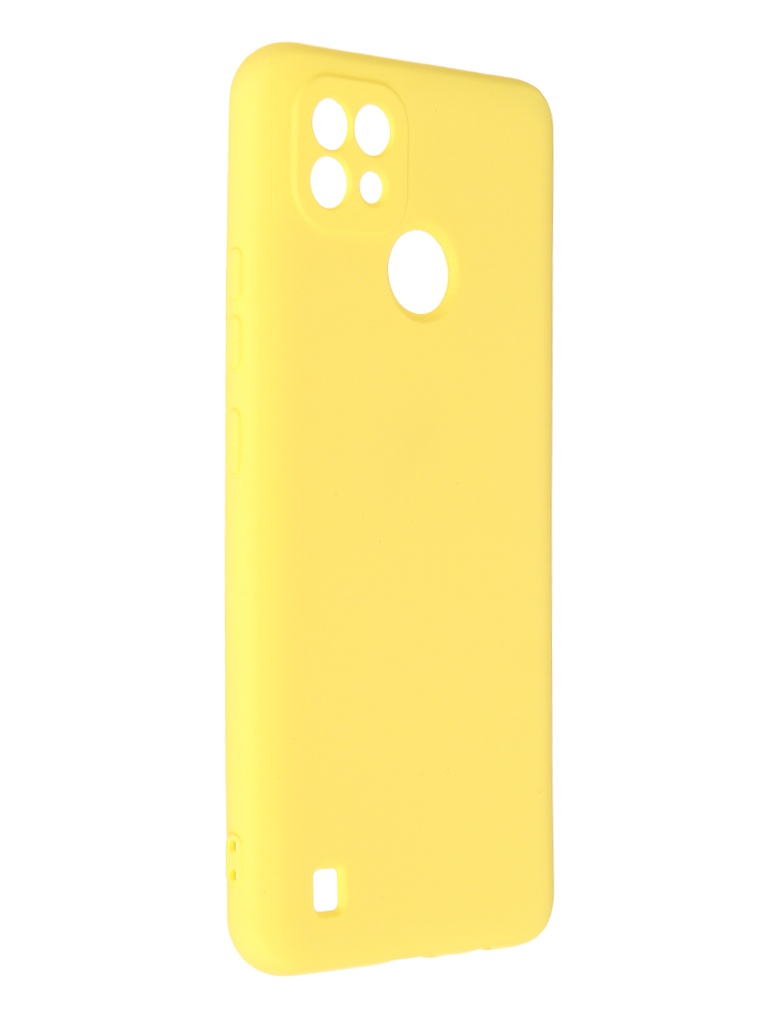 фото Чехол neypo для realme c21 silicone 2.0mm yellow nsc46965