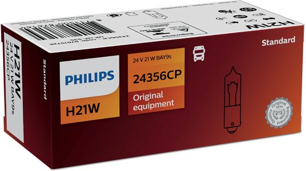 

Лампа H21W 24356 24V 21W BAY9S (Картонная упаковка)