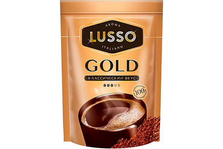 LUSSO, кофе Gold, растворимый, 40 г, (3шт.)