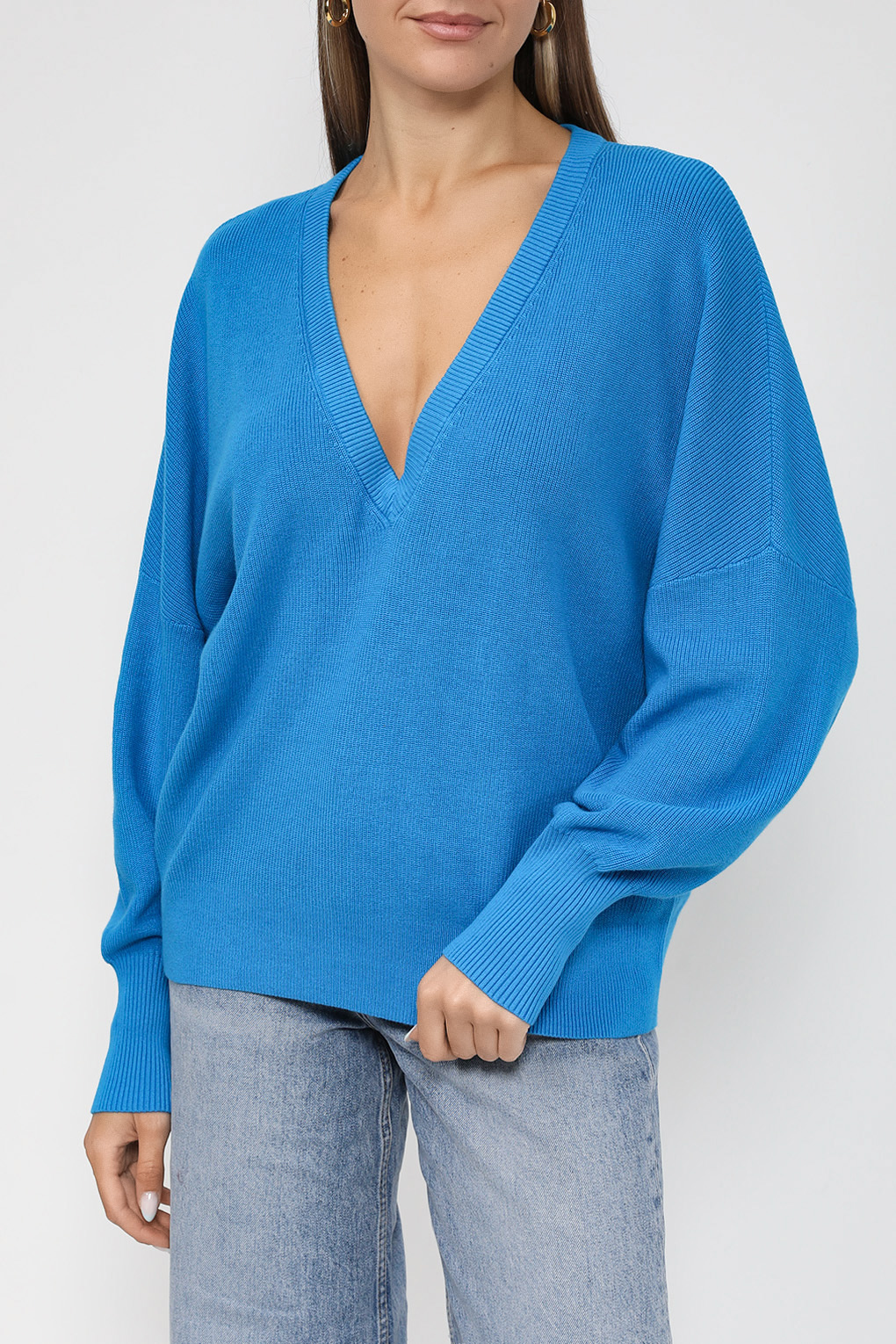 

Пуловер женский Esprit Casual 083EE1I308 голубой M, 083EE1I308