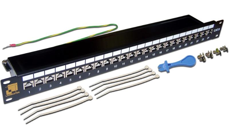 

Патч-панель LANMASTER 24 порта, STP, кат.6, 1U, LAN-PPL24S6