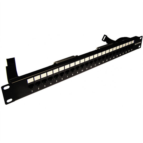 

Патч-панель TELCO, 19", 1U, 24 порта RJ-45, контакты 12, 36, TWT-PP24TLC-1236