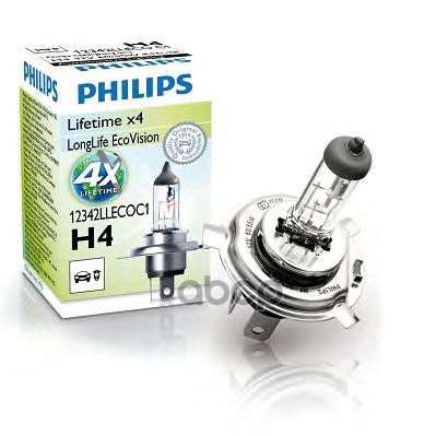 

Лампа H4 12342 LongLife Ecovision 12V 60/55W (Картонная упаковка 1 шт.)