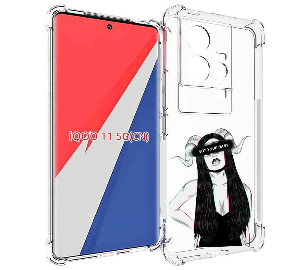 

Чехол MyPads not-your для Vivo iQOO 11, Прозрачный, Tocco