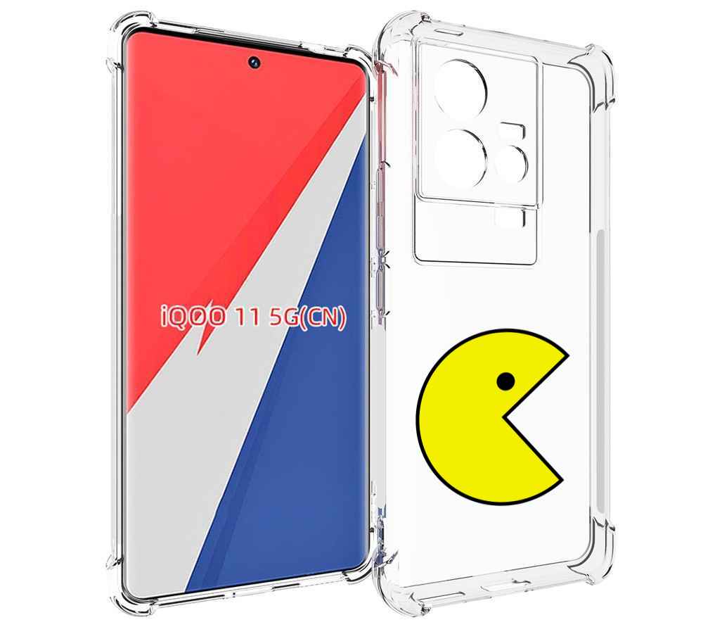 

Чехол MyPads pacman-пекмен для Vivo iQOO 11, Прозрачный, Tocco