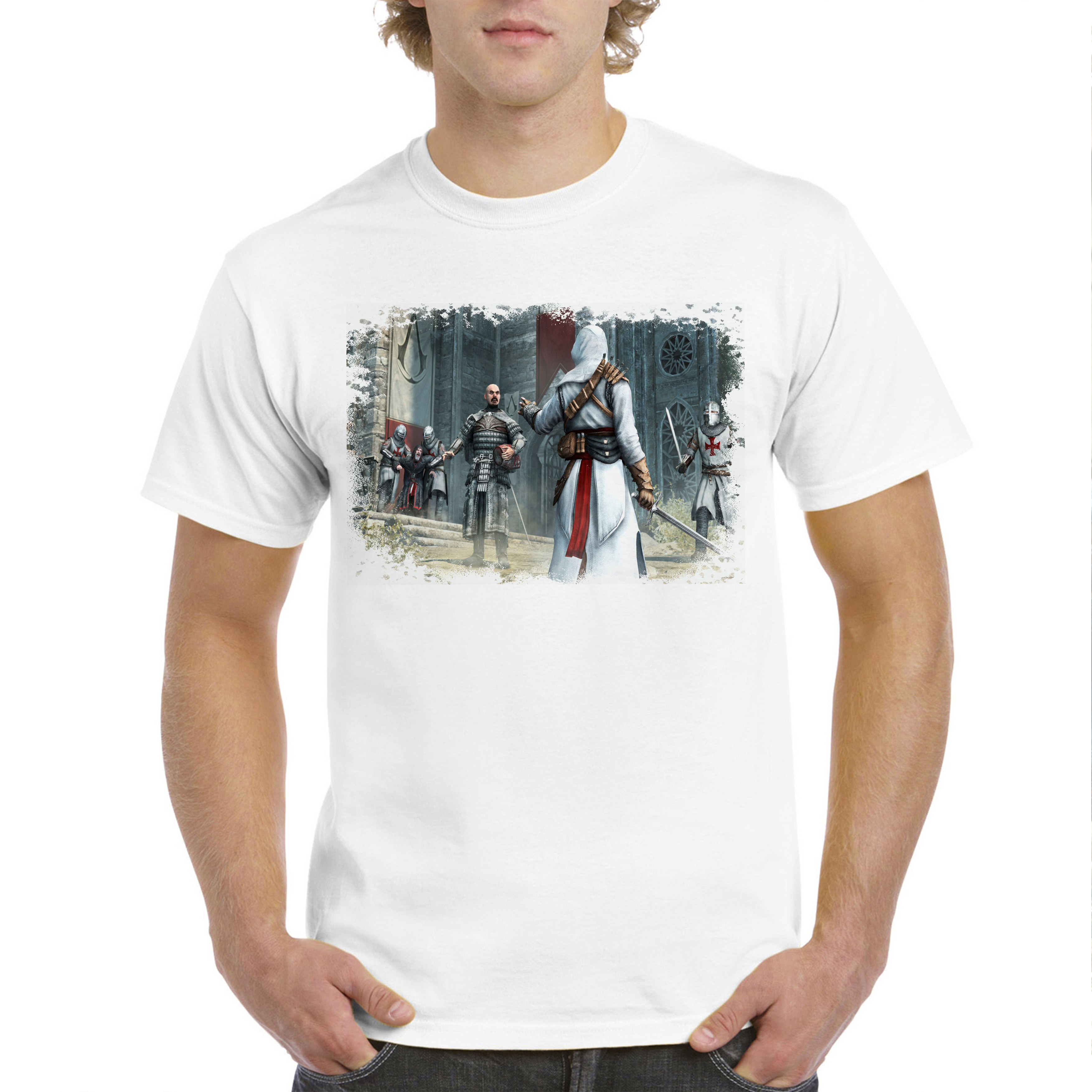 

Футболка унисекс CoolPodarok 8M041482 белая 48 RU, Белый, 8M041482