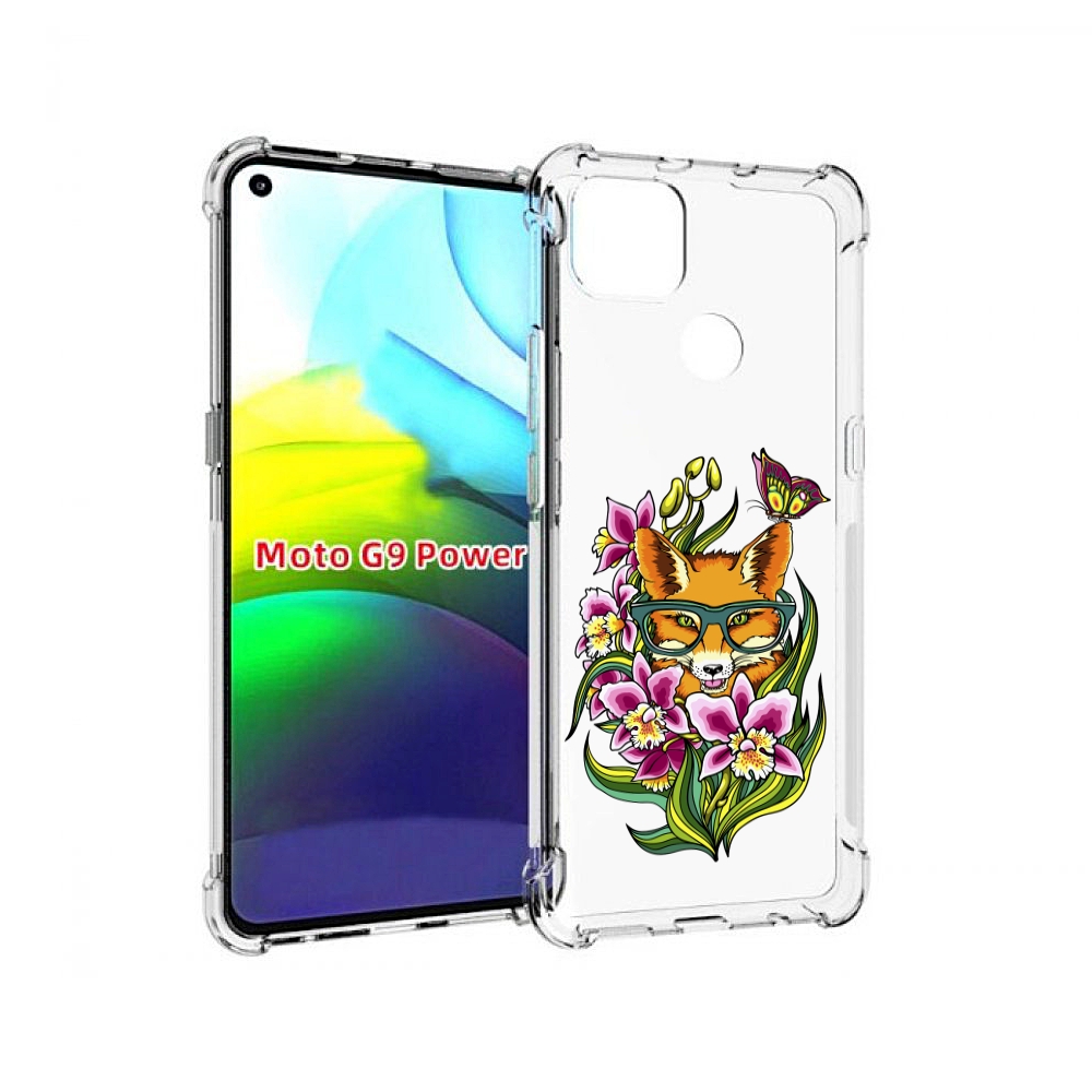

Чехол MyPads Лиса в цветах для Motorola Moto G9 Power, Прозрачный, Tocco
