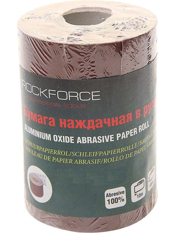 

Бумага Наждачная P-180 100Ммх10м Рулон Rockforce ROCK FORCE арт. RF-SR4180A, Коричневый