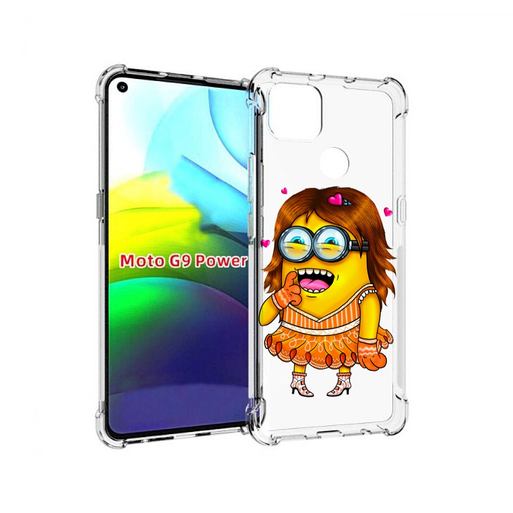 

Чехол MyPads Миньон девочка для Motorola Moto G9 Power, Прозрачный, Tocco