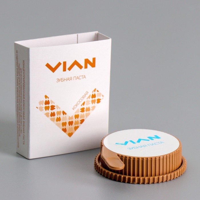 

Зубная паста Vian кокосовая, концентрированная, 25 г