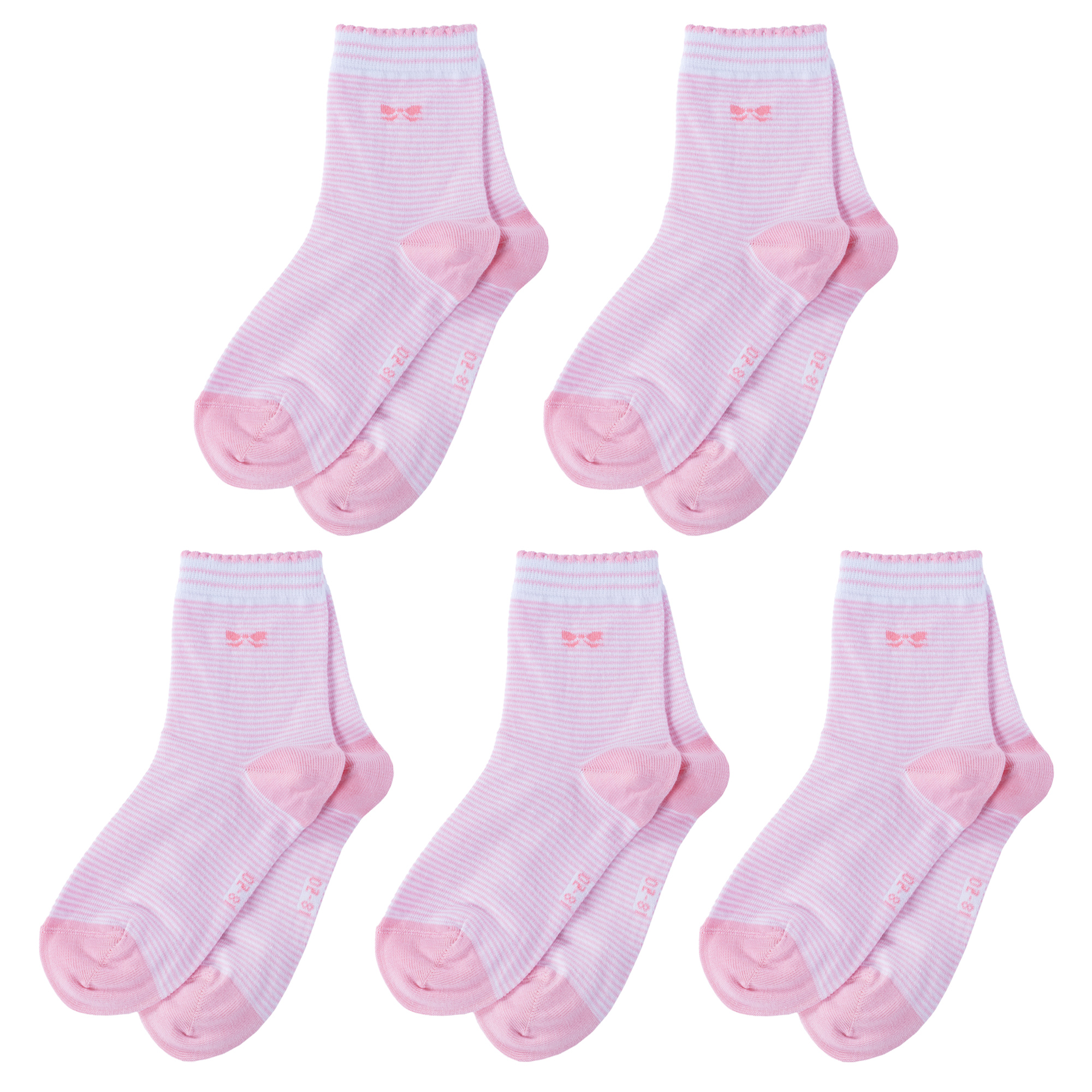 Носки детские LorenzLine 5-Л105, розовый, 6-8