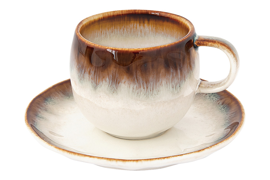 

Чайная пара фарфор Easy Life Nuances EL-R2844/NBRO, Коричневый