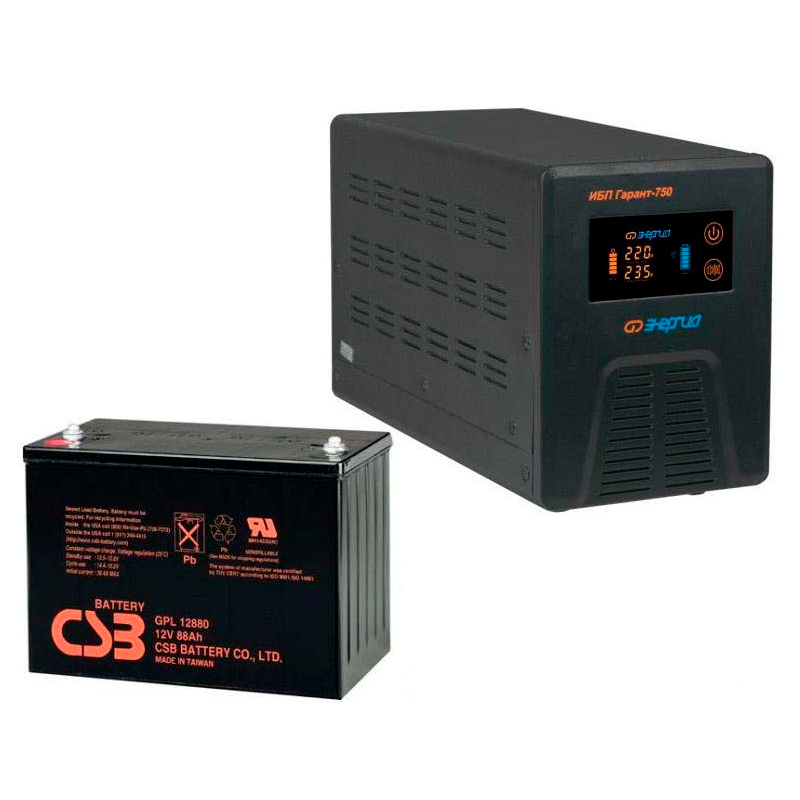 

Источник бесперебойного питания СОЛАРМСК (PN750+GPL12880)