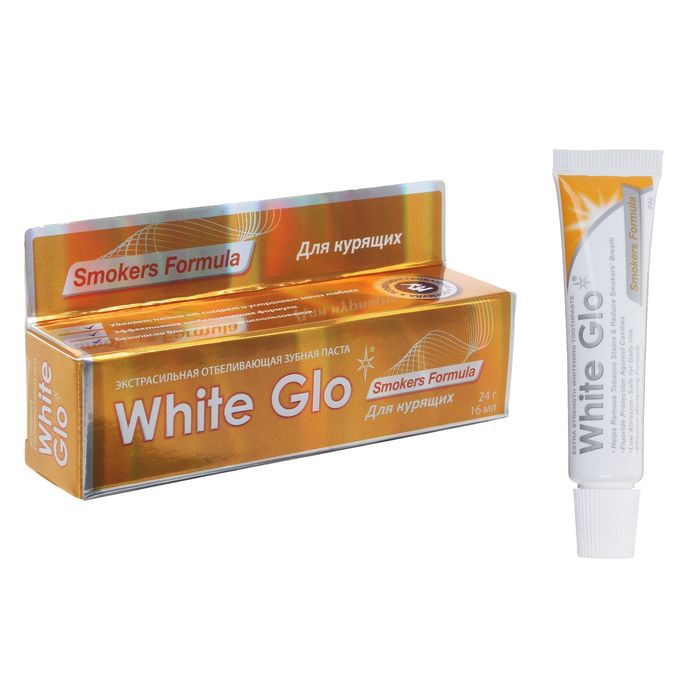 фото Отбеливающая зубная паста white glo, для курящих, 24 г