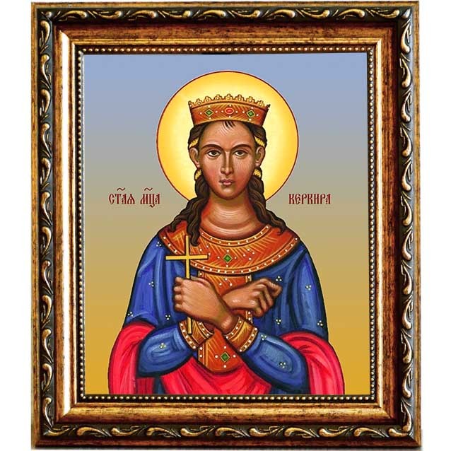 

Керкира Керкирская, дева, мученица. Икона на холсте.
