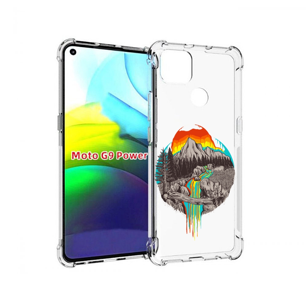 

Чехол MyPads Радужный водопад для Motorola Moto G9 Power, Прозрачный, Tocco