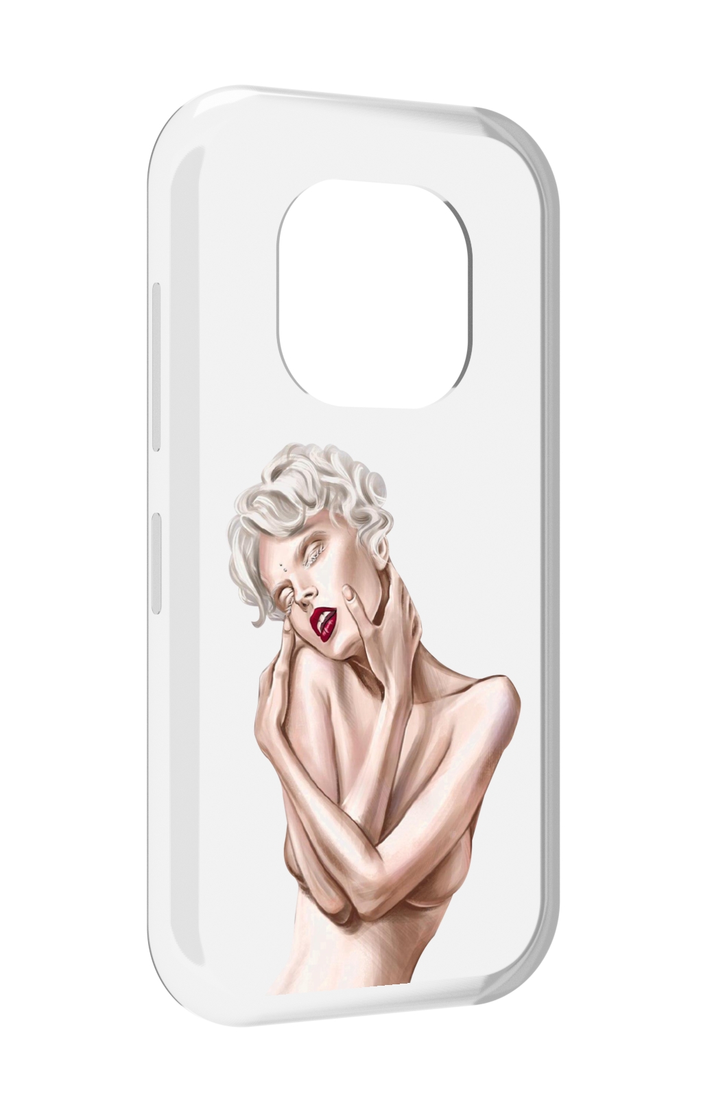 

Чехол задняя-панель-накладка-бампер MyPads Мигера женский для Doogee V20 противоударный, Прозрачный, Tocco