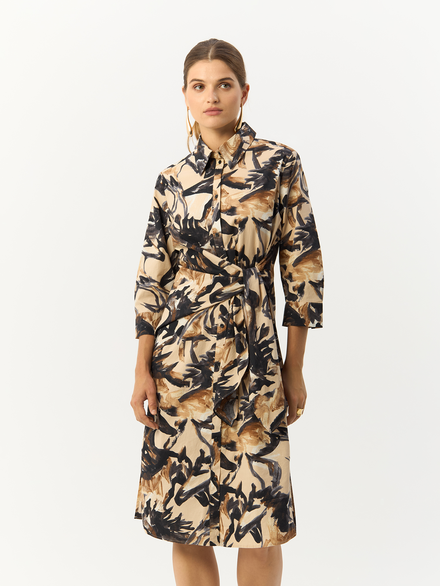 

Платье женское Gerry Weber 180031-31508-9018 бежевое 38, Бежевый, 180031-31508