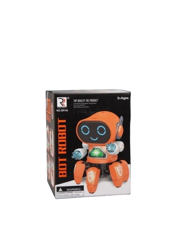 Интерактивная игрушка танцующий робот Robot Bot Pioneer, цвет оранжевый интерактивная игрушка танцующий робот robot bot pioneer оранжевый