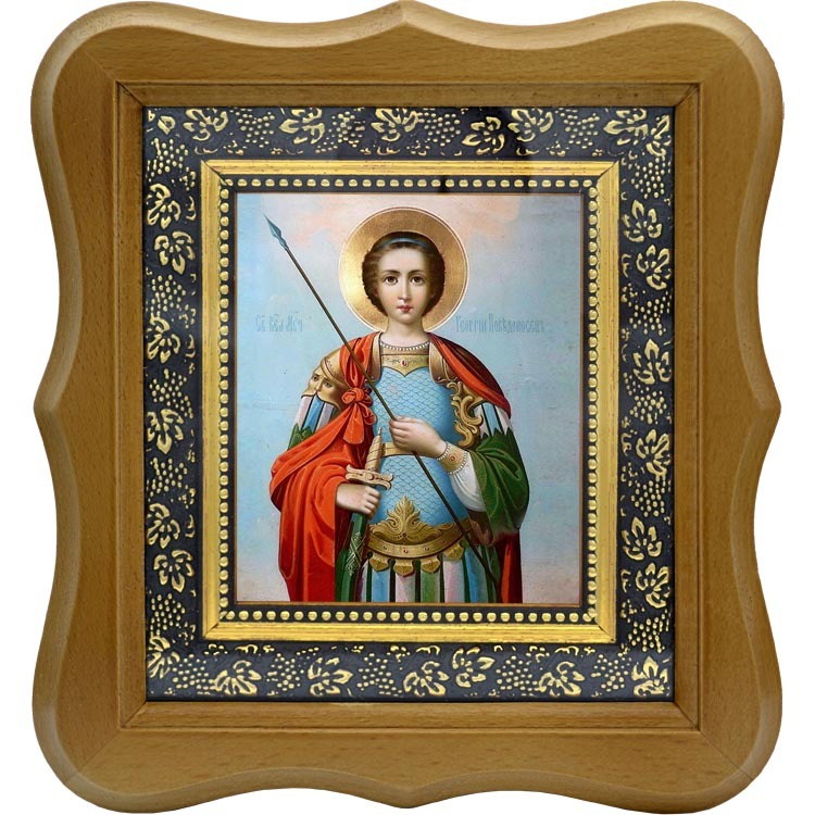

Георгий Победоносец великомученик. Икона на холсте.
