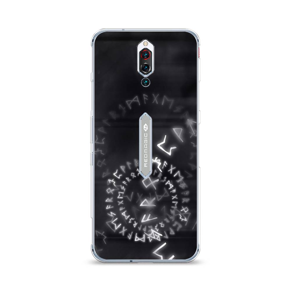 

Чехол на ZTE RedMagic 5S "Руны", Серый;черный, 134250-3
