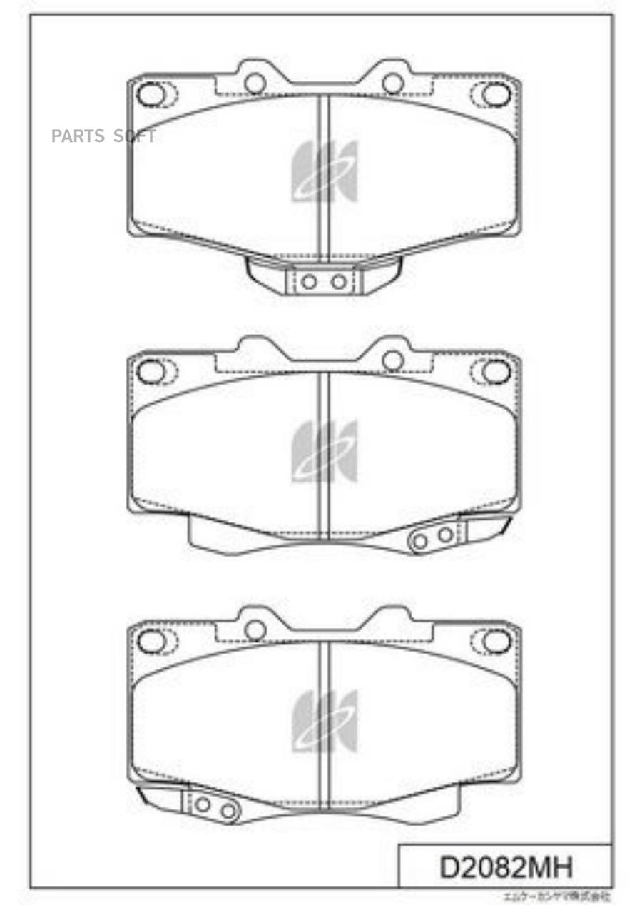 

Тормозные колодки Kashiyama дисковые D2082MH