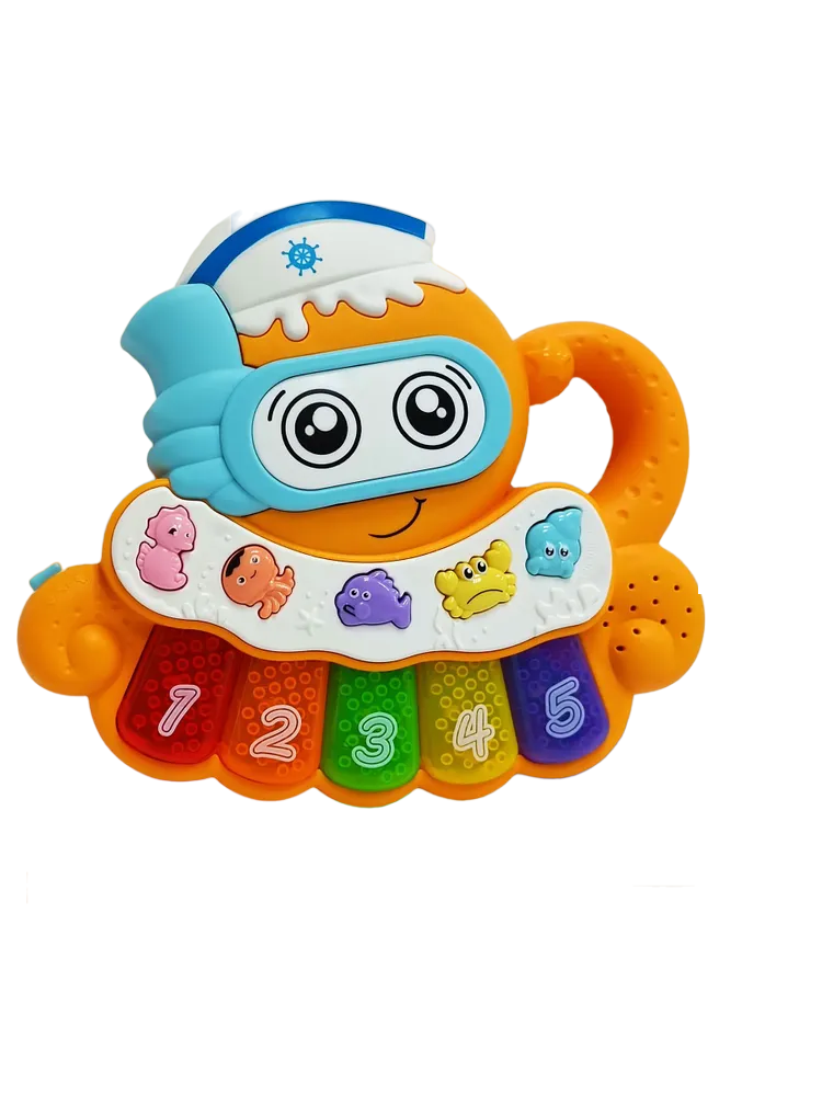 

Музыкальная игрушка пианино, осьминог, оранжевый, MA03406580300