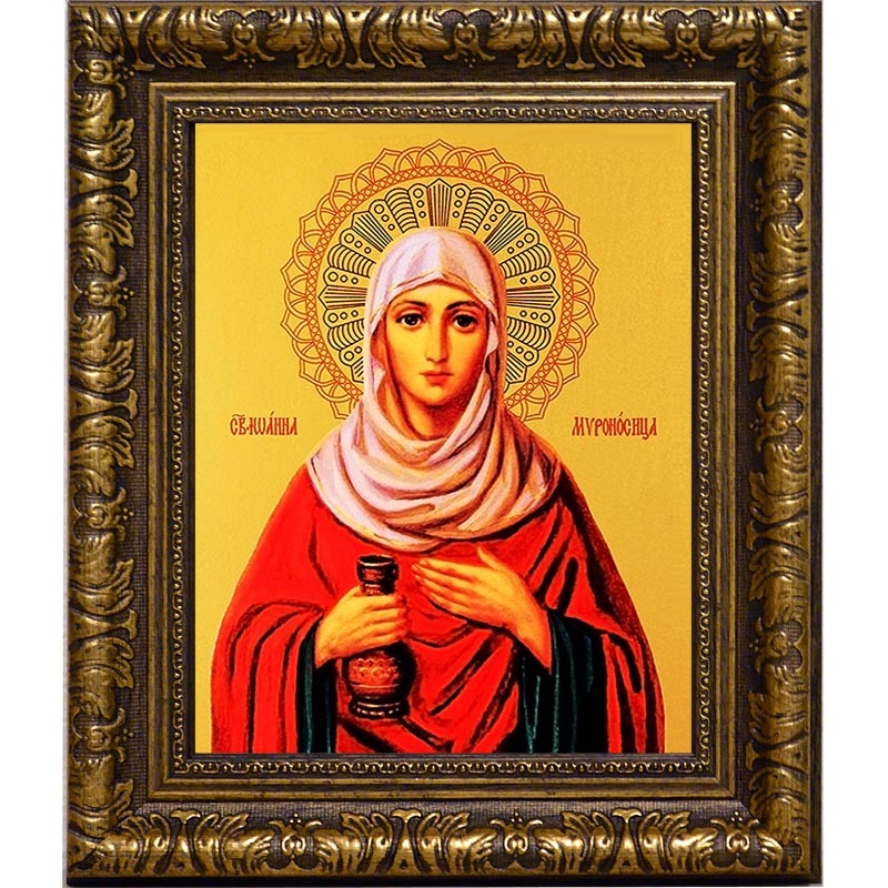 

Иоанна мироносица Святая праведная. Икона на холсте.
