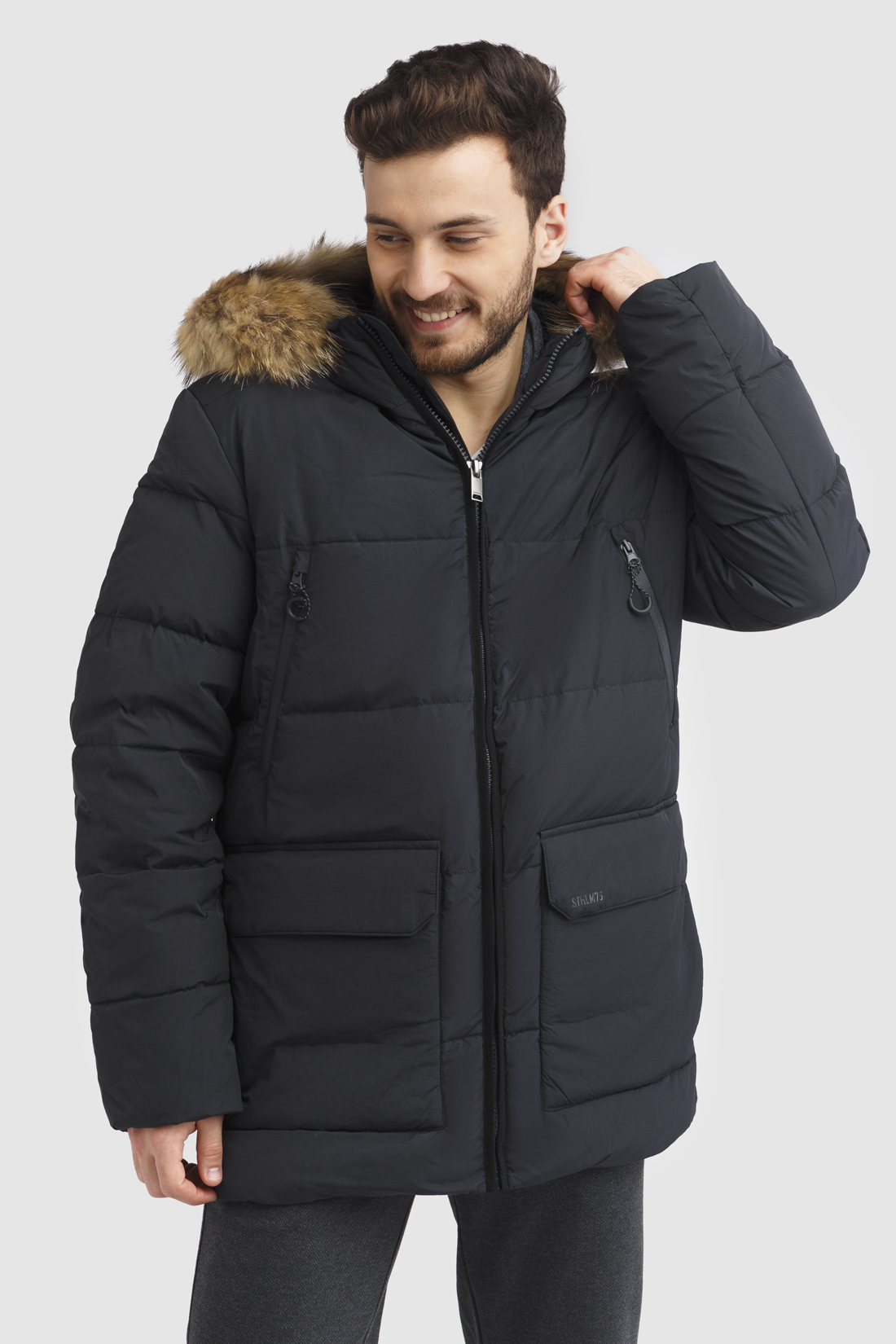 

Куртка мужская Baon B500521 черная 3XL