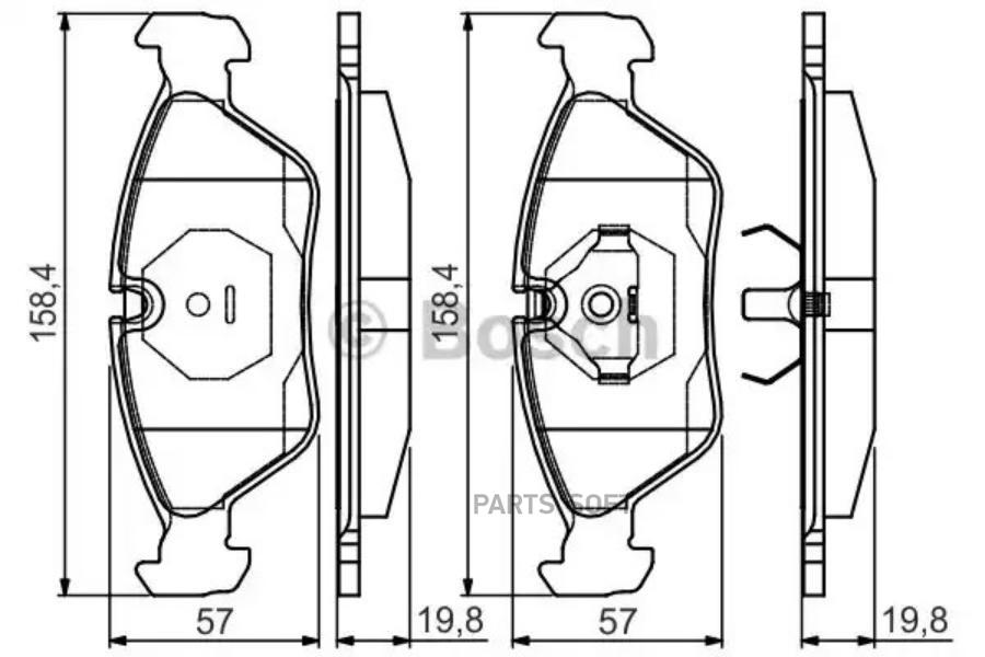 

Тормозные колодки Bosch 986495162