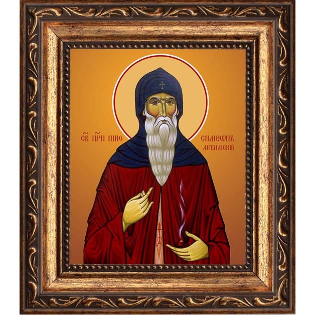 

Шио (Симеон) Мгвимский преподобный. Икона на холсте.