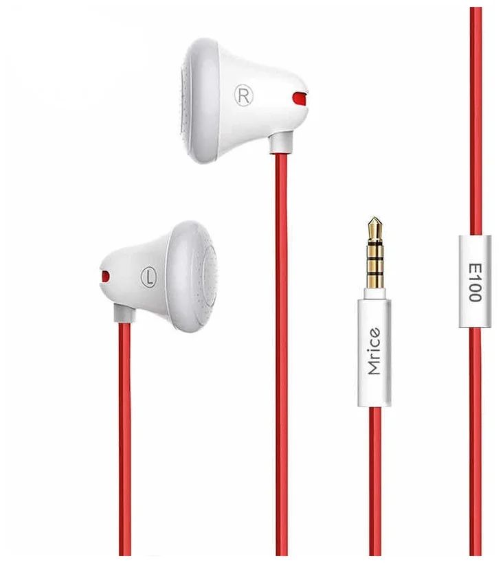 

Наушники Mrice E100 White, Red, E100