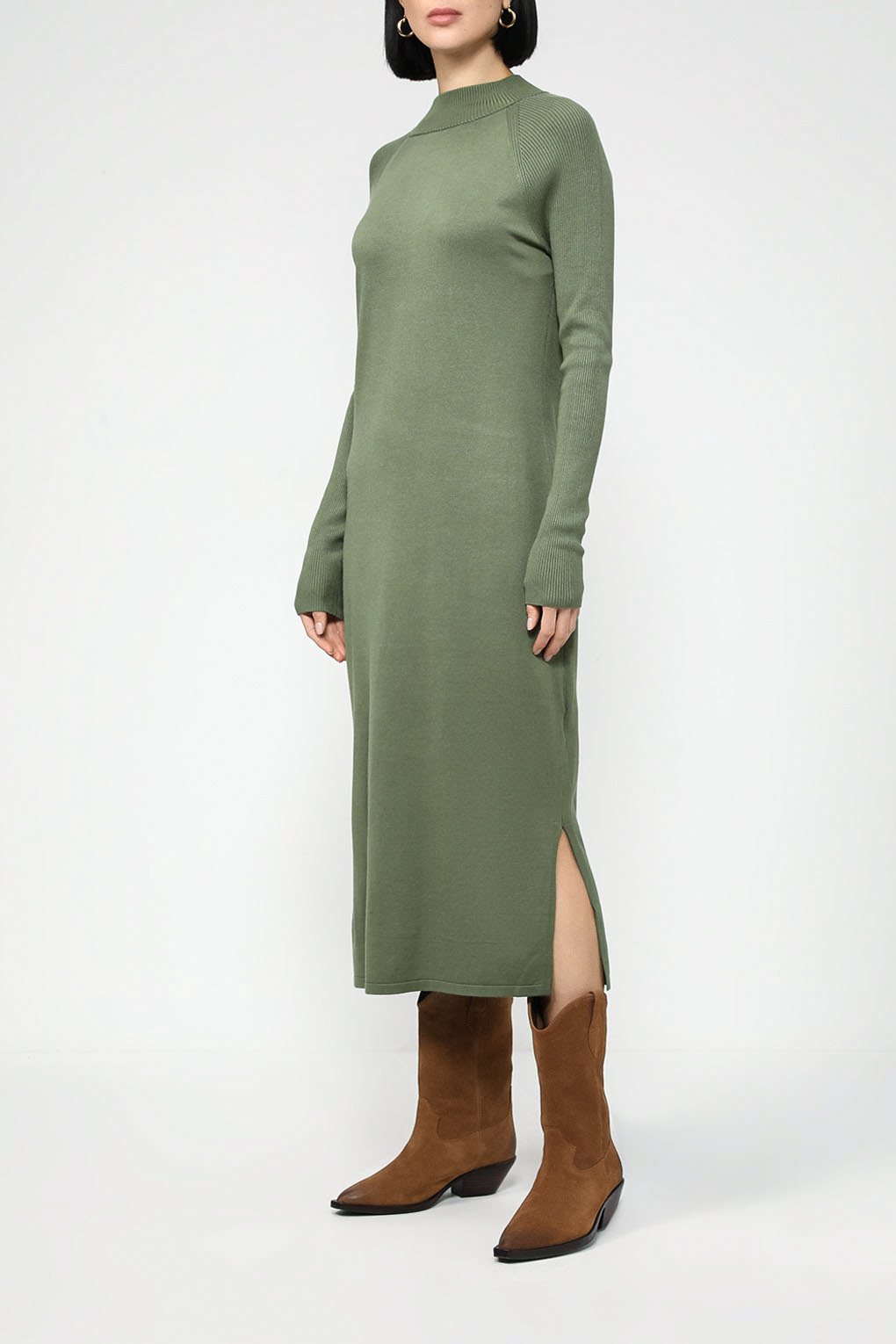 

Платье женское Esprit Casual 093EE1E301 хаки M, 093EE1E301