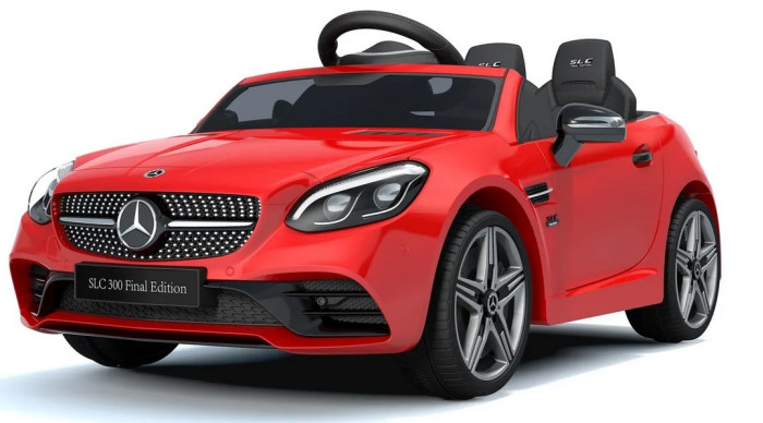 Детский электромобиль Barty Mercedes-Benz SLC300 Final Edition красный