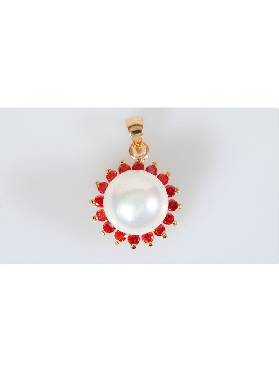

Кулон из бижутерного сплава Lotus Jewelry 177P-45fwp-gn, искусственный жемчуг/фианит, 177P-45fwp-gn