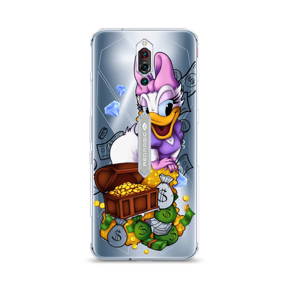 Чехол на ZTE RedMagic 5S Rich Daisy Duck