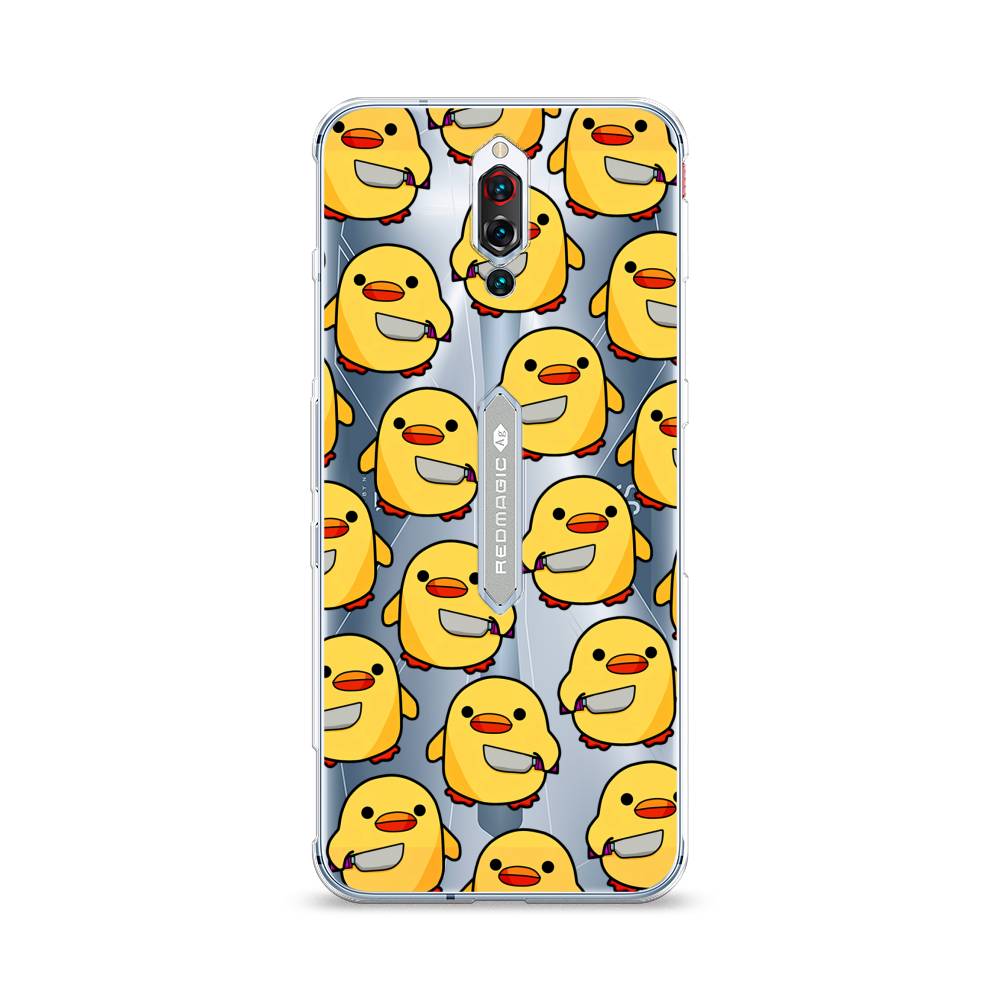 

Чехол на ZTE RedMagic 5S Утка с ножом, Прозрачный;желтый;оранжевый, 134250-1