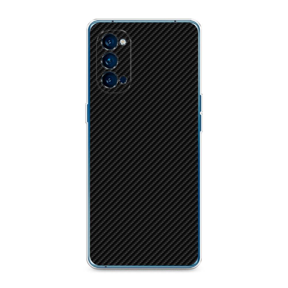 

Силиконовый чехол "Черный карбон" на Oppo Reno 4 Pro 5G, 253750-3