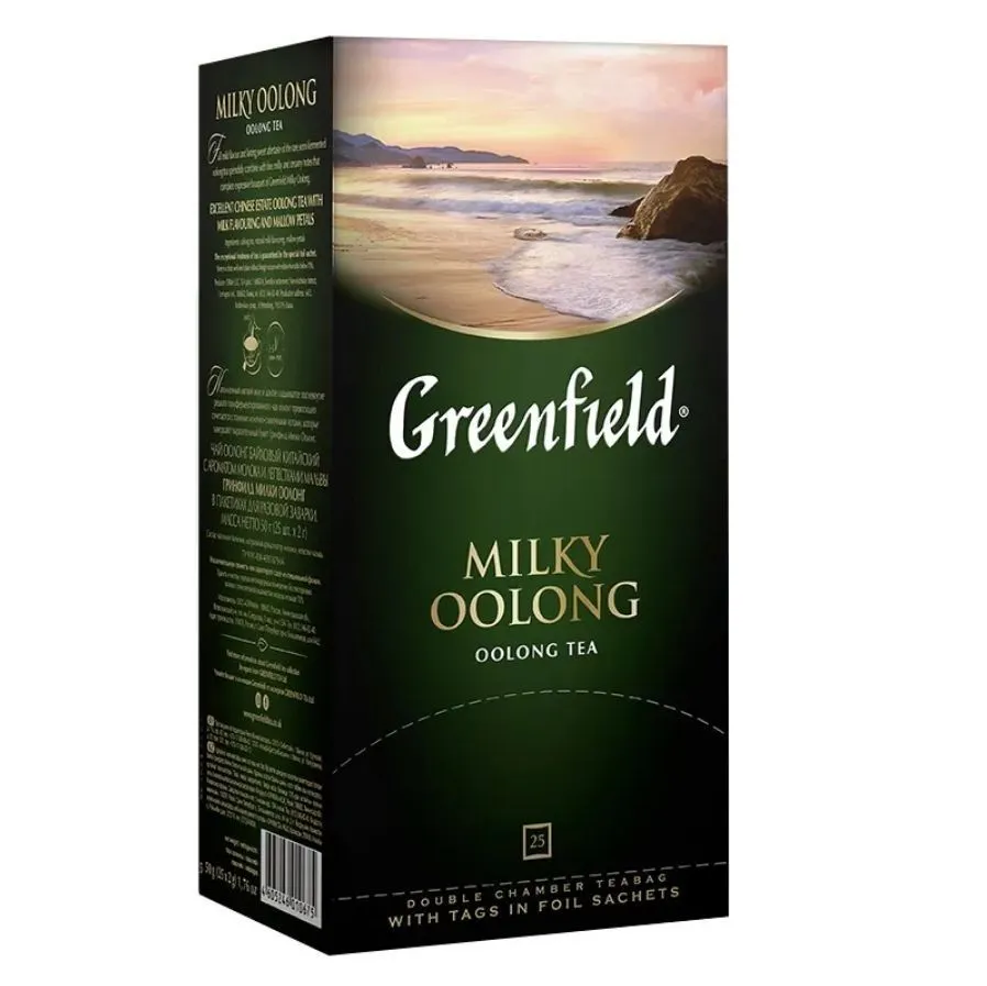 

Чай GREENFIELD Milky Oolong улун с добавками, 25 пакетиков по 2 г (2шт.)