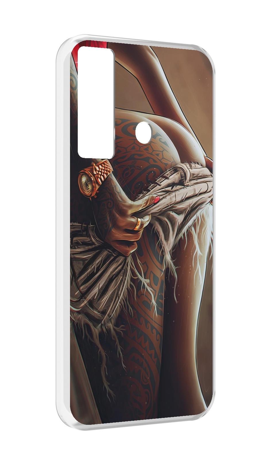 

Чехол MyPads полуголая девушка фотография женский для Tecno Camon 17, Прозрачный, Tocco