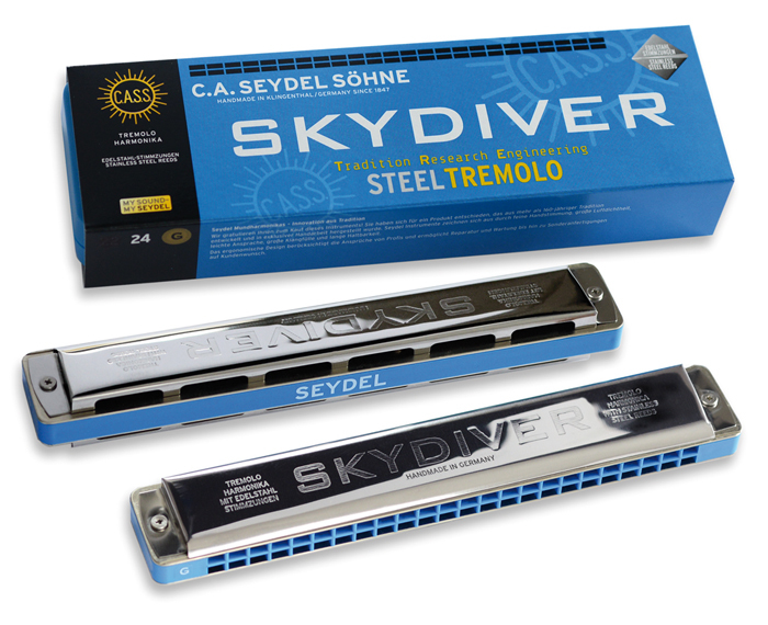 

Skydiver G Губная гармошка тремоло, Seydel Sohne 25480G