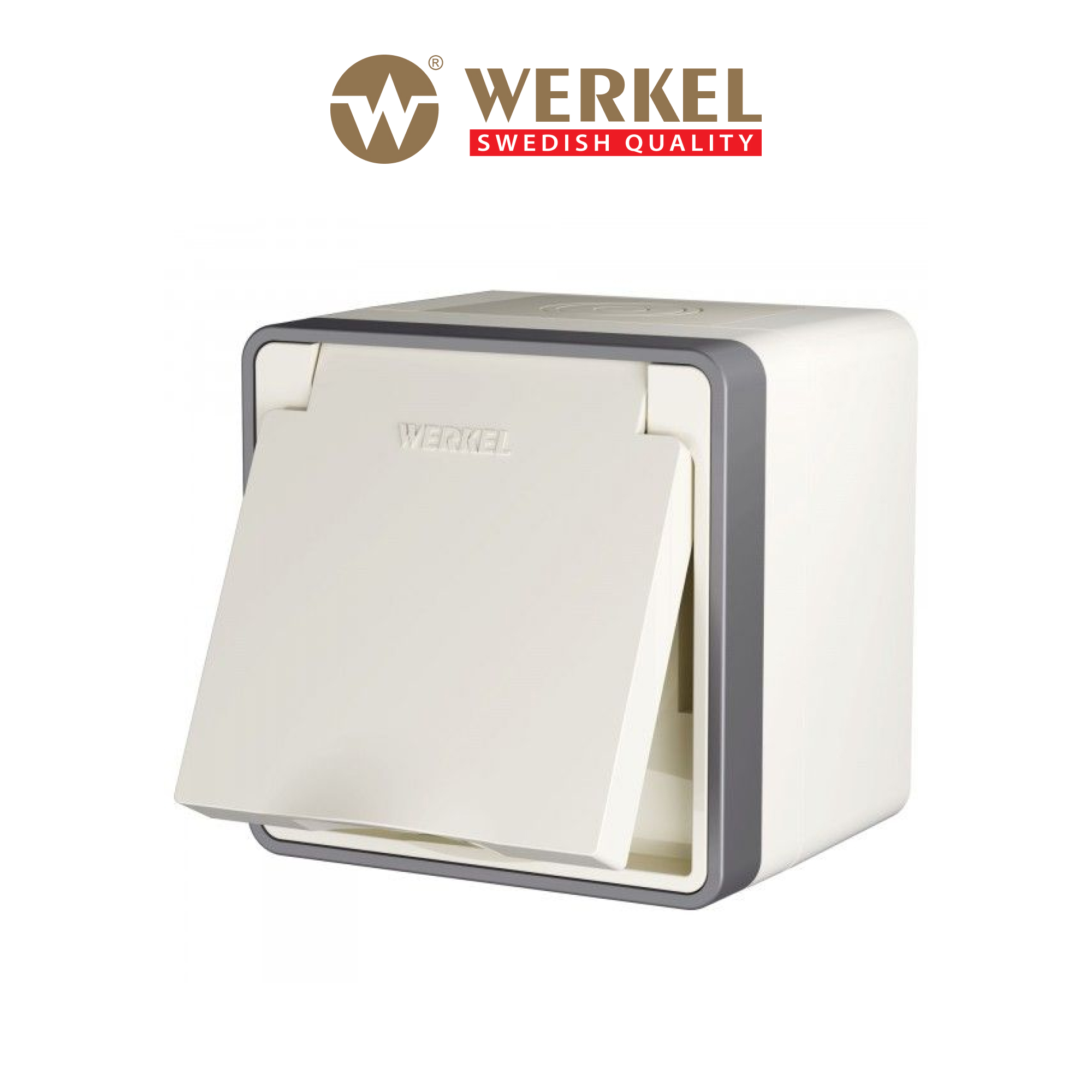 

Розетка влагозащ. Werkel Gallant W5071203 слоновая кость заземление, защит. крышка, шторки, Бежевый, Розетка влагозащ. с зазем. с защит. крышкой и шторками Gallant