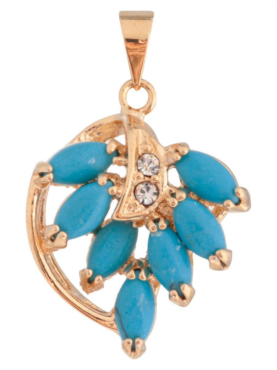 

Кулон из бижутерного сплава Lotus Jewelry 43P-26tq, циркон, 43P-26tq