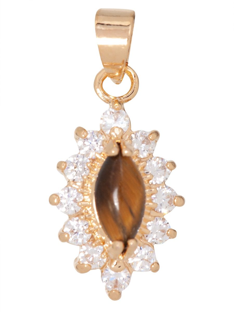 

Кулон из бижутерного сплава Lotus Jewelry 39P-64ti, тигровый глаз, 39P-64ti