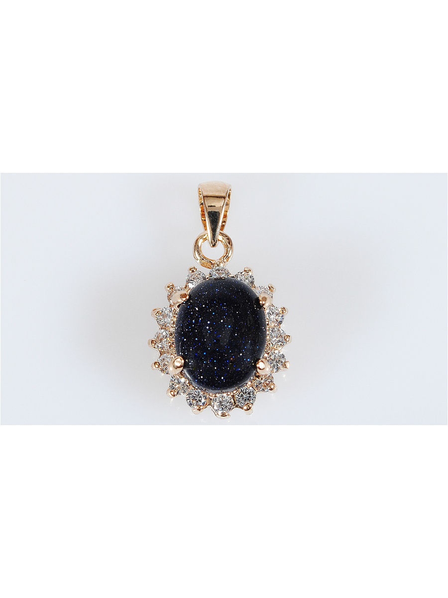 

Кулон из бижутерного сплава Lotus Jewelry 28P-21bs, авантюрин, 28P-21bs
