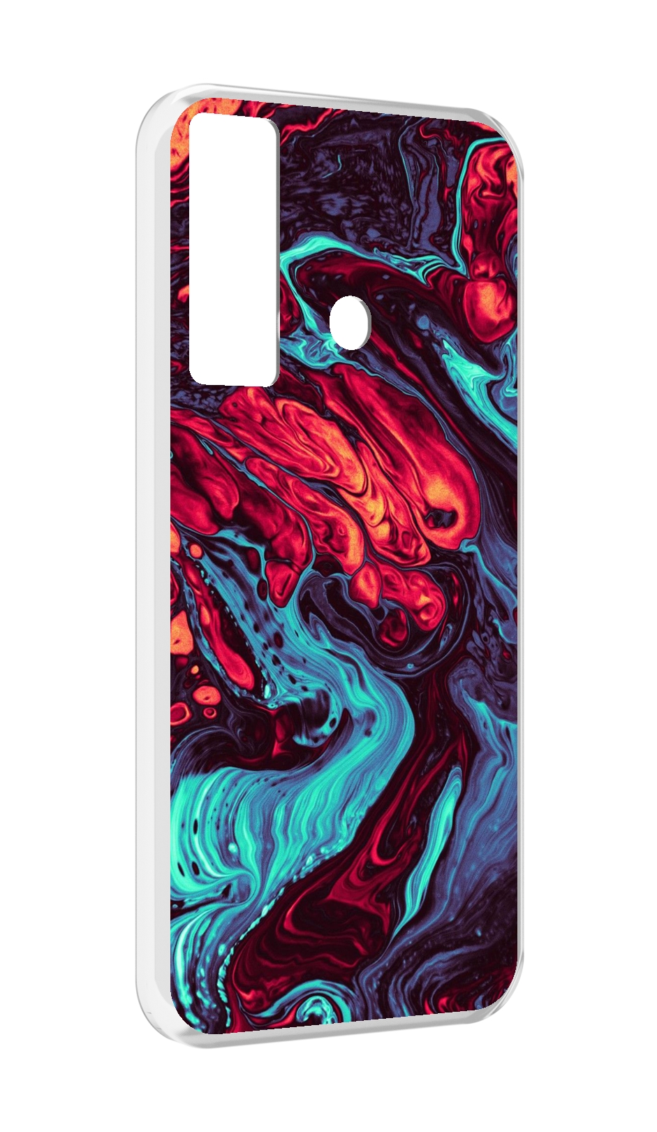 

Чехол MyPads разбавленная краска для Tecno Camon 17, Прозрачный, Tocco