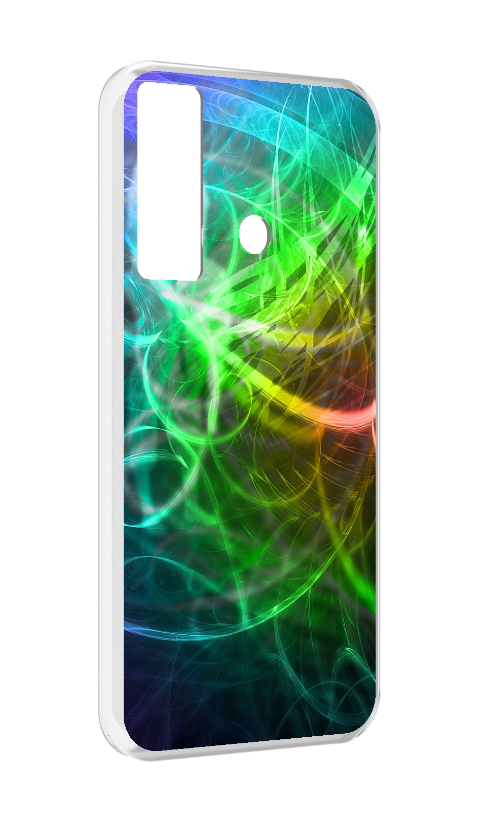 

Чехол MyPads разноцветная-абстракция-линиями для Tecno Camon 17, Прозрачный, Tocco